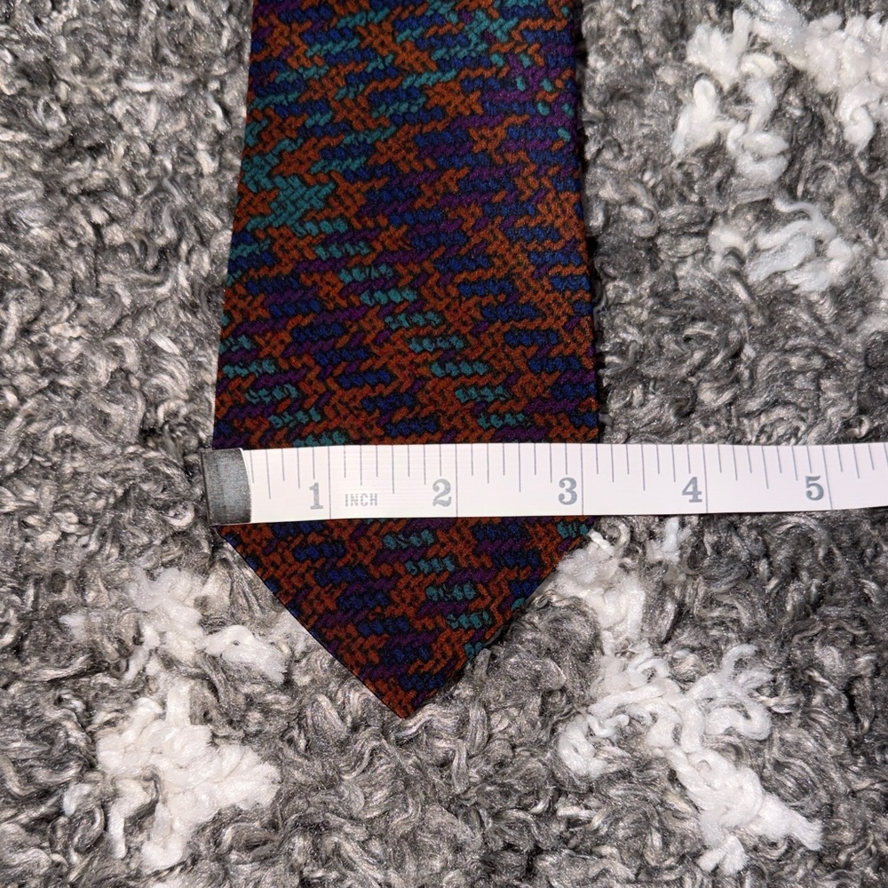 EUC Christian Dior Monsieur Vintage Men's Multicolor Patterned Tie - Picture 2 of 3